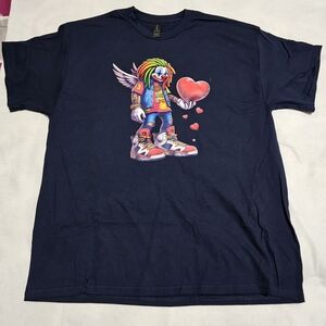 Unisex Navy Blue Graphic T-Shirt - Adult